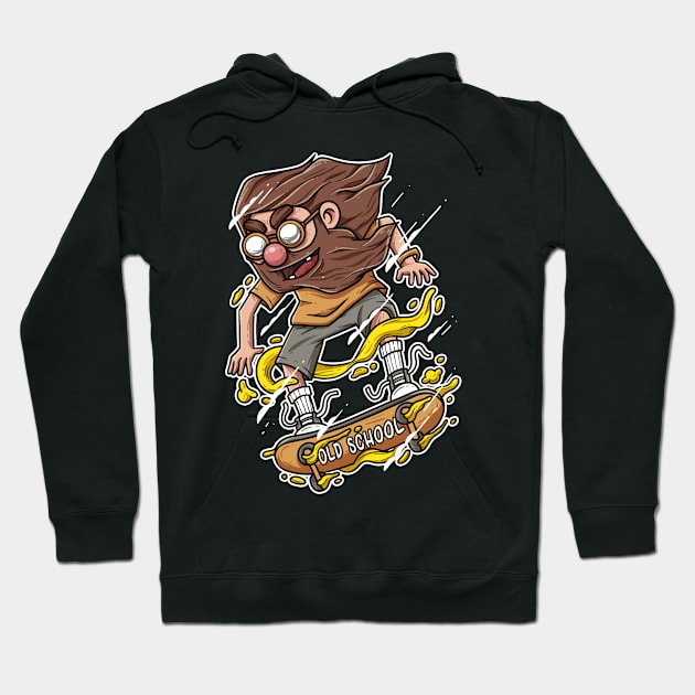 Beard Skater Hoodie by karyatansu